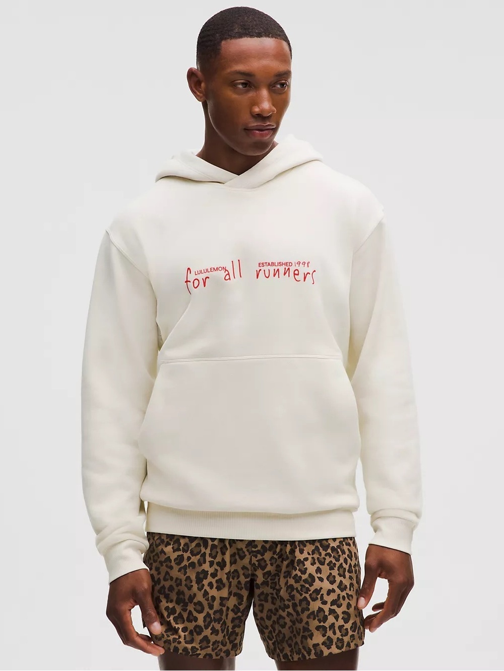Lululemon Steady State Pullover Hoodie Graphic NWT Large Light Ivory LTIV
